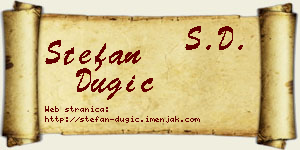 Stefan Dugić vizit kartica